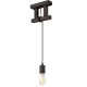 LEON lampa wisząca wenge 1x60W E27 Lamkur