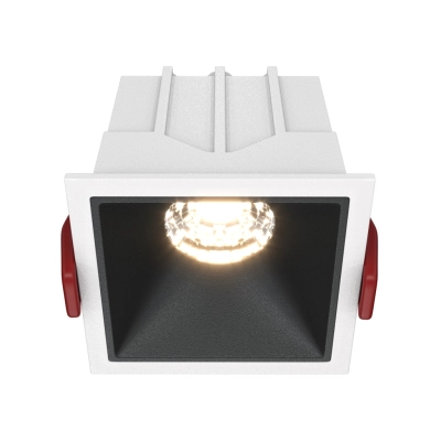 Alfa LED lampa sufitowa LED 10W 450lm 3000K biała, czarna DL043-01-10W3K-D-SQ-WB Maytoni