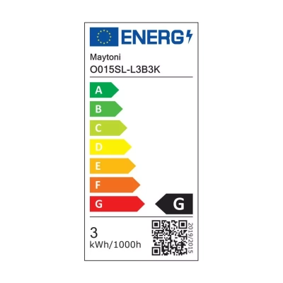 Bil kinkiet IP54 LED 3W 60lm 3000K czarny O015SL-L3B3K