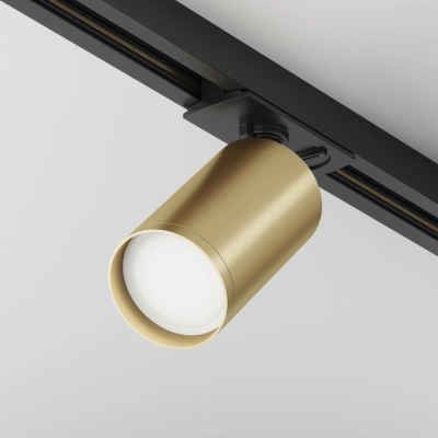 Focus S track lighting Unity 1xGU10 czarny, złoty matowy TR020-1-U-GU10-BMG Maytoni