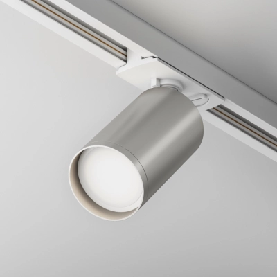 Focus S track lighting Unity 1xGU10 biały, srebrny TR020-1-U-GU10-WS Maytoni