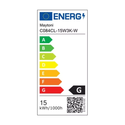 Yin lampa sufitowa LED 15W 1070lm 3000K biała C084CL-15W3K-W