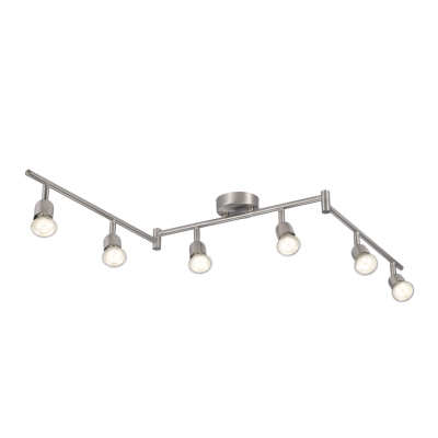 Avenue 6 Brushed steel lampa sufitowa GU10 3000K 47490032 Nordlux