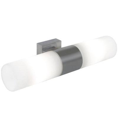 Tangens Double Brushed steel IP44 kinkiet E14 17141032 Nordlux