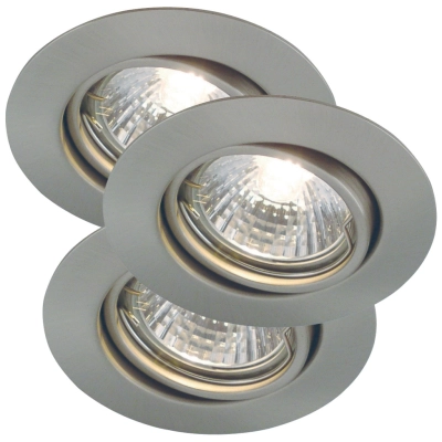 Triton Built-in 3-Kit Brushed steel IP23 lampa sufitowa GU10 54540132 Nordlux