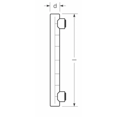 Raledina/Ledinestra 6W DIM S14s mleczna