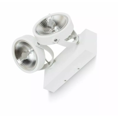 KELLY LED II ścienna sufitowa biała 230V LED 2x12W 24° 3000K Redlux