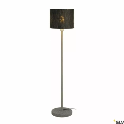 Adegan Manila SL lampa podłogowa E27 rattan PE antracytowy stal nierdz. 304 granit G654 1002494