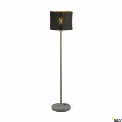 Adegan Manila SL lampa podłogowa E27 rattan PE antracytowy stal nierdz. 304 granit G654 1002494