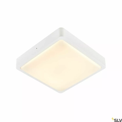 Ainos Square Sensor plafon LED 18W 1300lm 3000K, 4000K IP65 biały 1003451 SLV