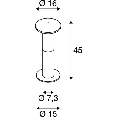 Alpa Mushroom 45 lampa stojąca E27 IP55 kamienna szara 228935