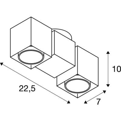 Altra Dice lampa sufitowa 2xGU10 biała 151531