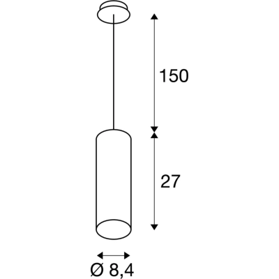 Anela lampa wisząca LED 10W 750lm 3000K czarna 1000813