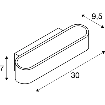 Asso 300 kinkiet LED 21W 1340lm Dim to Warm 2000K-3000K szczotkowane aluminium biały 1000635