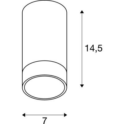 Astina GU10 lampa sufitowa biała 1002934