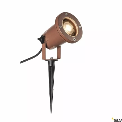 Big Nautilus GU10 lampa wbijana w grunt IP65 rdzawy 1001964 SLV