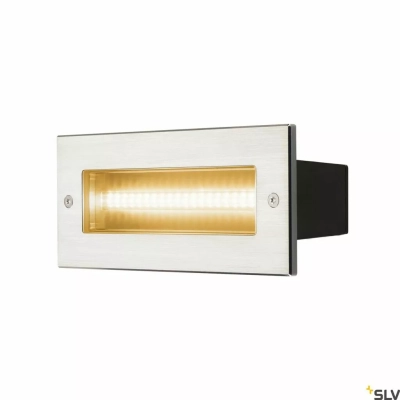 Brick kinkiet wbudowywany LED 9,5W 950lm 3000K IP67 stal nierdzewna 233650 SLV