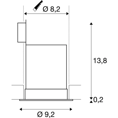 Contone lampa wbudowywana LED 15W 1000lm 2000K-3000K biała 161291