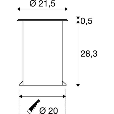 Dasar 215 lampa najazdowa E27 IP67 stal nierdzewna 316 229200