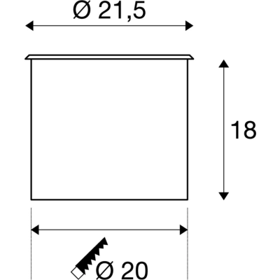 Dasar 215 lampa najazdowa GU10 PAR111 IP67 stal nierdzewna 316 229230