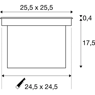 Dasar 225 lampa najazdowa LED 31W 1720lm 4000K IP67 stal nierdzewna 316 asymetryczna 229381