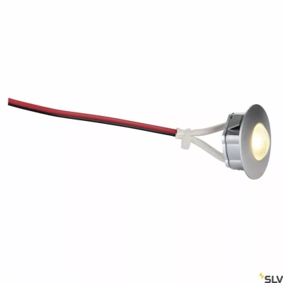 Dekled lampa wbudowywana LED 1W 60lm 3000K okrągła srebrny metaliczny 112242