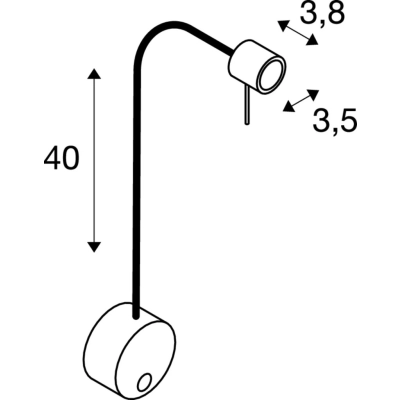 Dio FLex Plate WL kinkiet GU10 biały 1002607