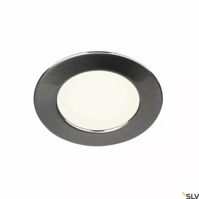 Dl 126 lampa wbudowywana LED 3W 170lm 3000K okrągła metal szczotkowany 112225 SLV