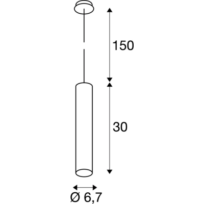 Enola_B Pd-1 lampa wisząca 1XGU10 czarna 151850