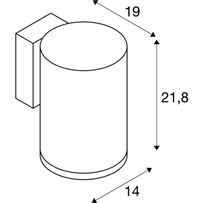 Enola Round L kinkiet LED 36W 3700lm 3000K-40000K IP65 antracytowy 1003440