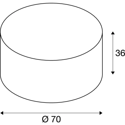 Fenda abażur biały Ø70cm 1000579