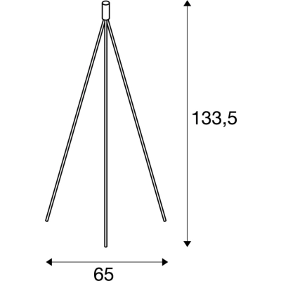 Fenda lampa podłogowa 1xE27 czarna bez abażuru 155490