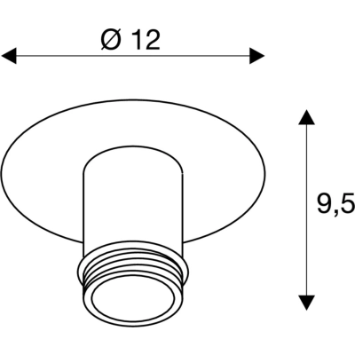 Fenda lampa sufitowa 1xE27 czarny bez abażuru 155550