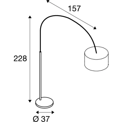 Fenda Bow Basis E27 lampa podłogowa biała 1003028