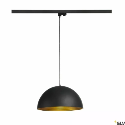 Forchini M lampa wisząca do szyny 3-fazowej 1xE27 czarny złoty 153130 SLV