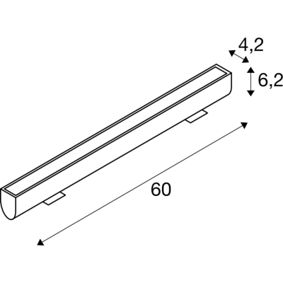 Galen 60 SP LED 18W 1670lm 3000K, 4000K IP65 antracytowy 1003447