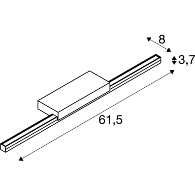 Glenos 60 kinkiet LED 12W 1170lm 3000K, 4000K szary 1003508