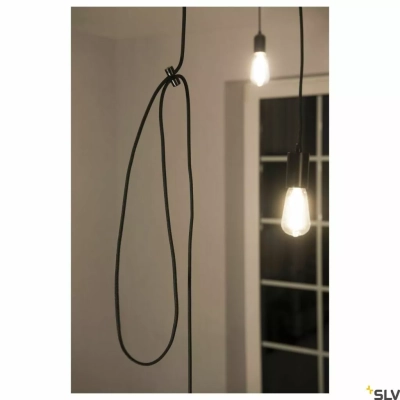 Hak Sufitowy do lampy wiszącej FITU czarny zacisk kablowy 132680