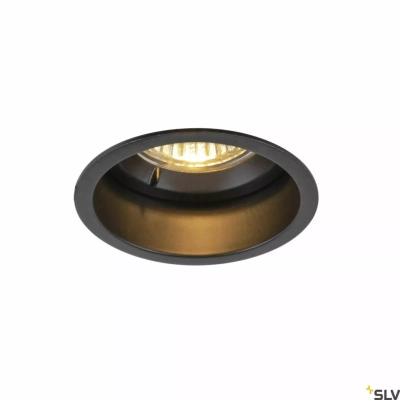 Horn lampa sufitowa wbudowywana GU10 czarna 1005435 SLV