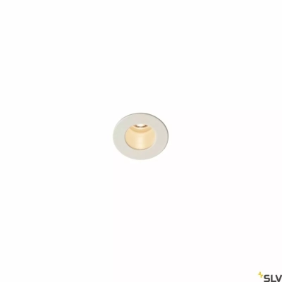 Horn Mini lampa sufitowa wbudowywana LED 1W 350mA 70lm 3000K 12° biały 1000914 SLV