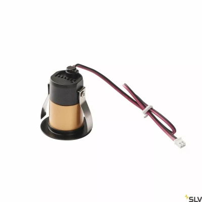 Horn Mini lampa sufitowa wbudowywana LED 1W 350mA 70lm 2900K 12° czarny złoty 1000917