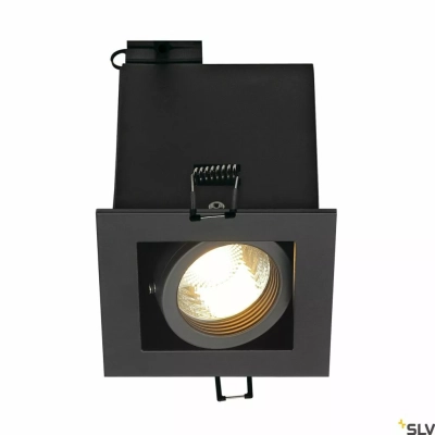 Kadux 1 lampa wbudowywana GU10 czarna matowa 115510