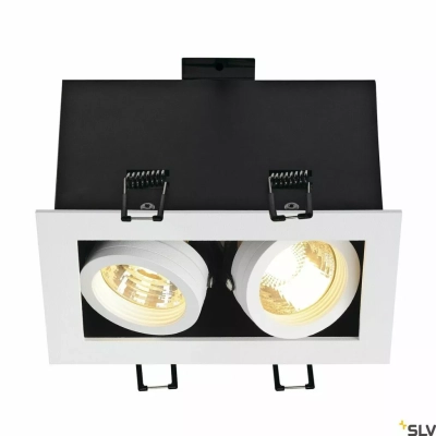 Kadux 2 lampa wbudowywana 2xGU10 biała matowa 115521