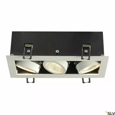 Kadux 3 Set lampa wbudowywana LED 20W 1920lm 3000K 38° biała matowa 115721 SLV