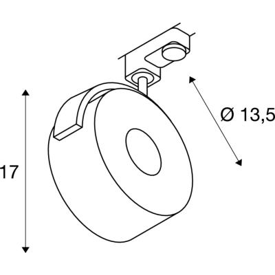 Kalu Track spot do szyny 3-fazowej LED 13W 970lm 3000K czarny 152600