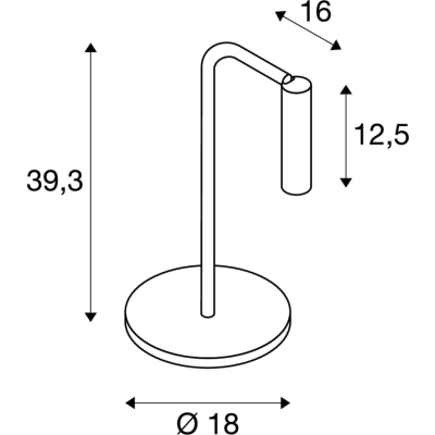 Karpo TL lampa stołowa LED 6,2W 430lm 3000K biała 1001460