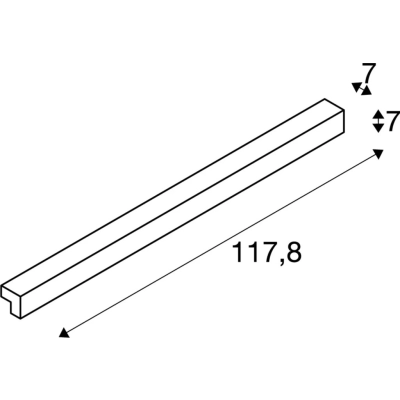 L-Line 120 kinkiet LED 18,5W 1650lm 3000K IP44 biały 1001303