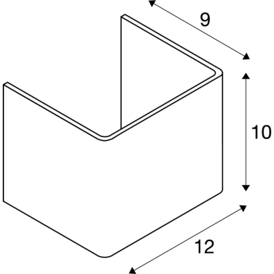 Mana klosz aluminium biały 1000618