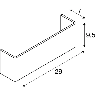 Mana klosz aluminium biały 1000623