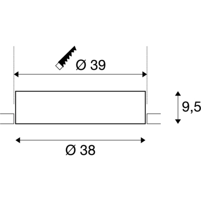 Medo 40 EL lampa sufitowa wbudowywana LED 28W 3300lm 3000K 4000K biały 1001902